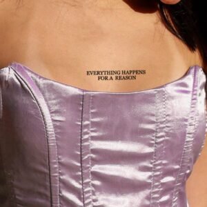 1 pc tatouage phrase poignet
