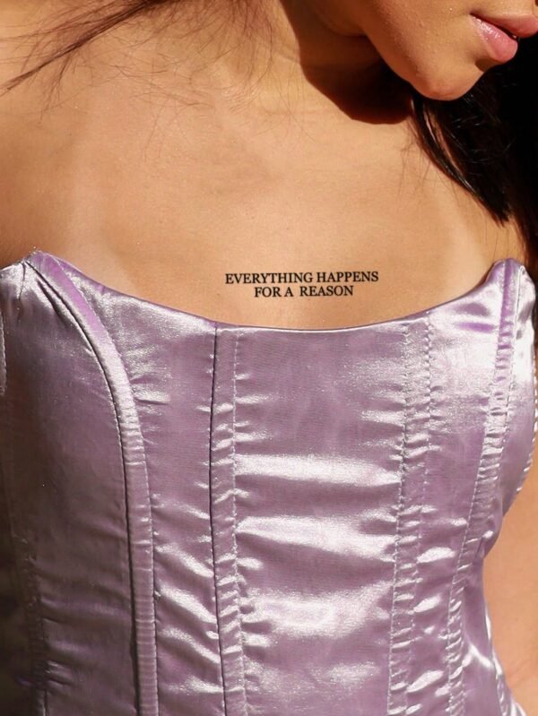 1 pc tatouage phrase poignet – Image 2
