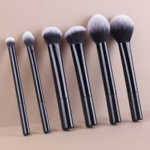 6 pcs pinceaux noirs multifonctions