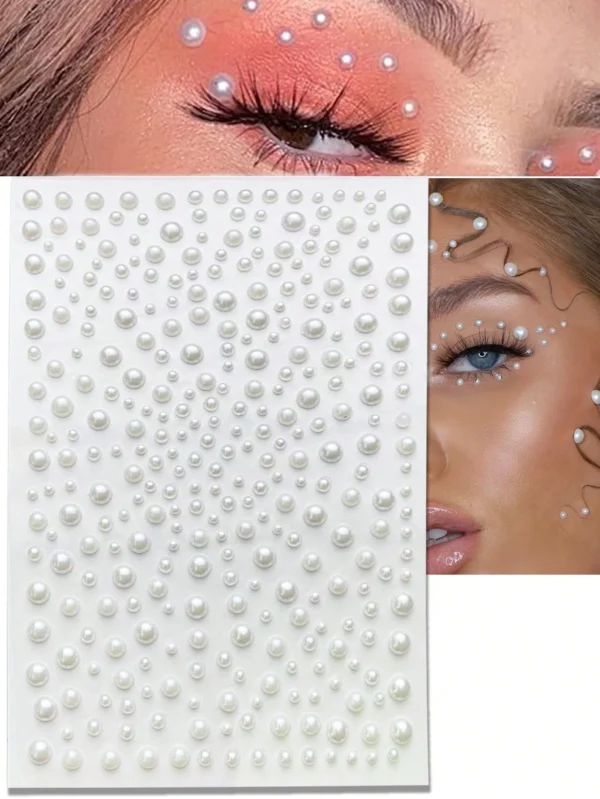 1 feuille bijoux perle 3D