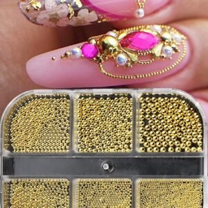6 pcs Perles métal charms