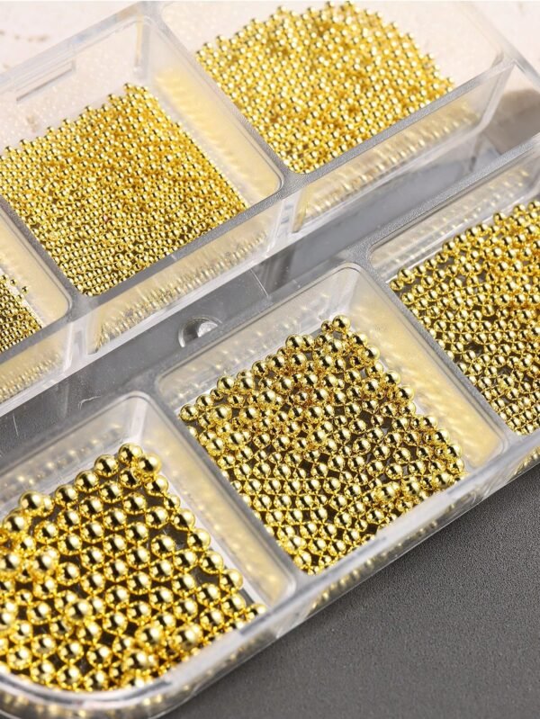 6 pcs Perles métal charms – Image 3