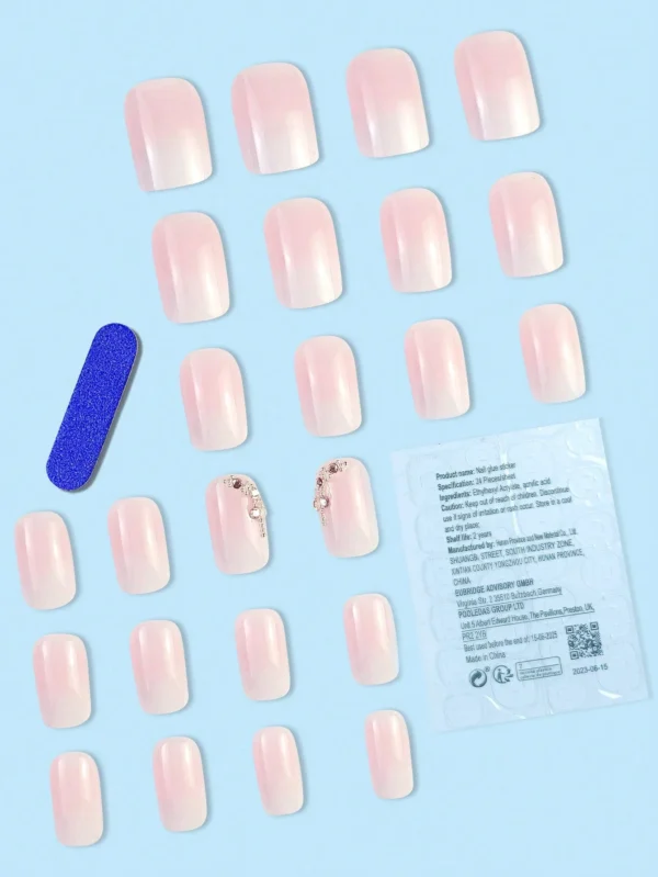 24 pcs ongles carrés dégradé sexy – Image 2