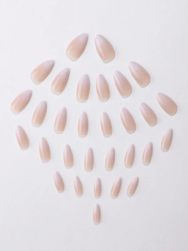30 pcs faux ongles longs blanc mat – Image 4