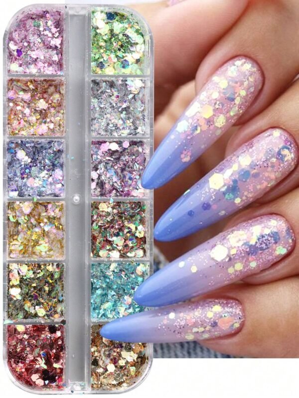 Boîte paillettes holographiques