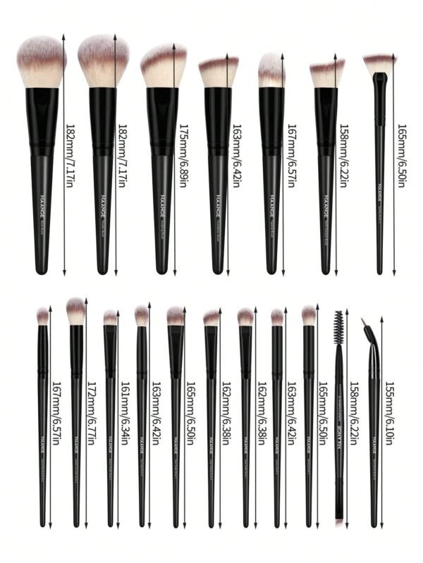18 pcs pinceaux pro MAANGE + tampons – Image 4