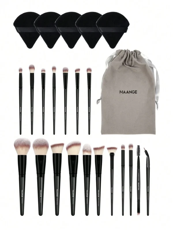 18 pcs pinceaux pro MAANGE + tampons – Image 12