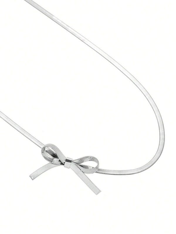 Collier Nœud Papillon Inox – Image 7