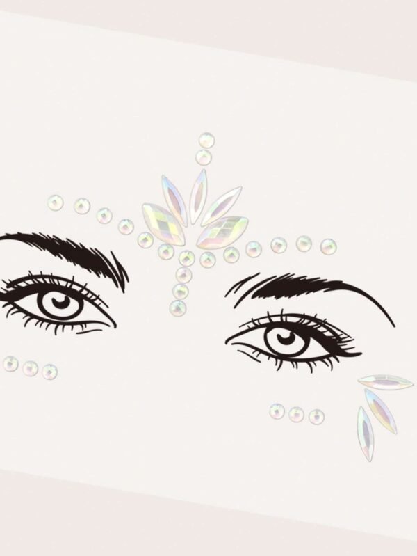 1 pc strass lumineux visage – Image 4
