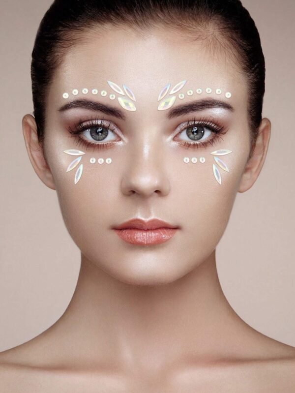 1 pc strass lumineux visage – Image 6