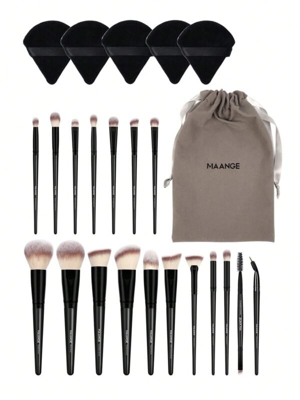 18 pcs pinceaux pro MAANGE + tampons – Image 2
