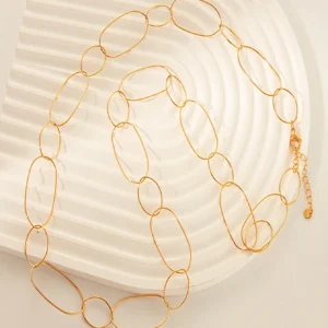 Collier Long Geométrique