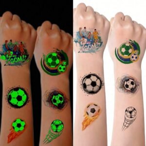 10 feuilles tattoos foot visage