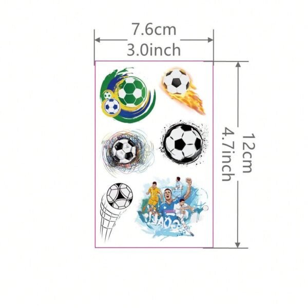 10 feuilles tattoos foot visage – Image 4
