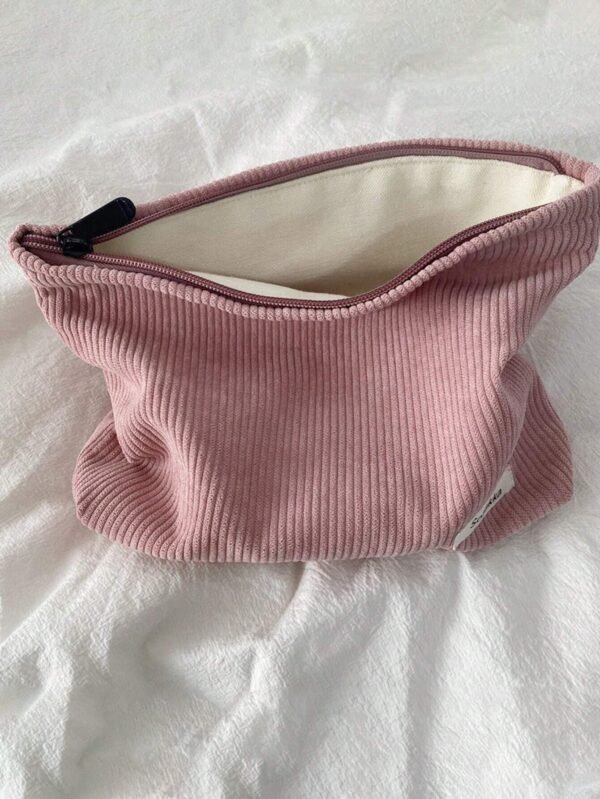 1 pc Sac maquillage velours simple – Image 6