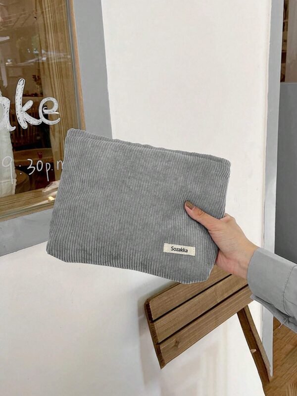 1 pc Sac maquillage velours simple – Image 9