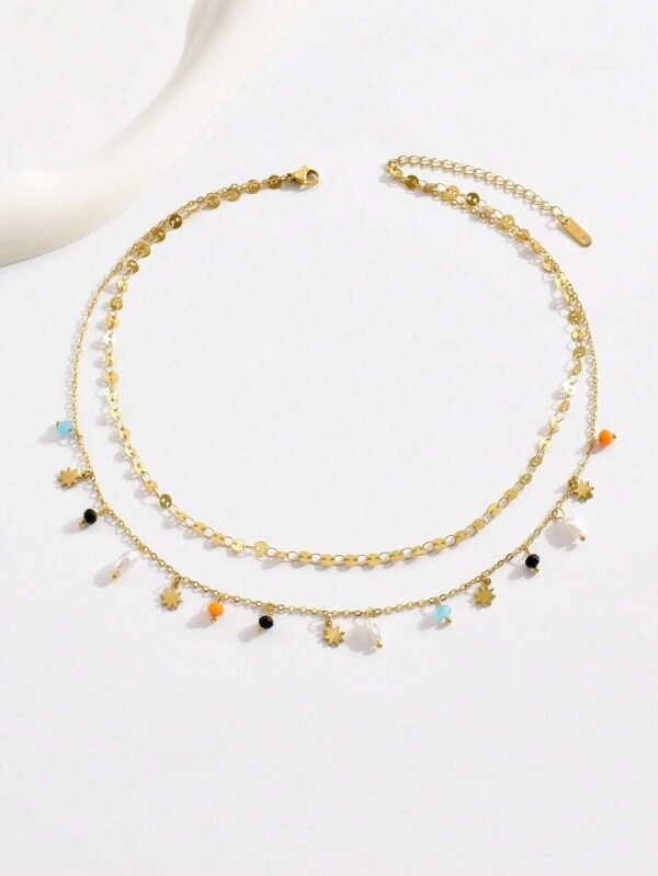 Collier étoilé colé double – Image 6
