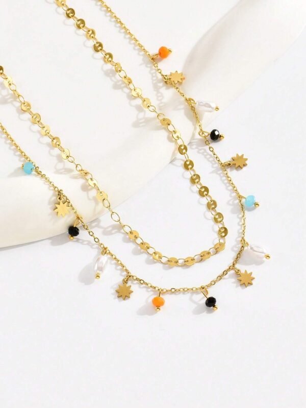 Collier étoilé colé double – Image 4