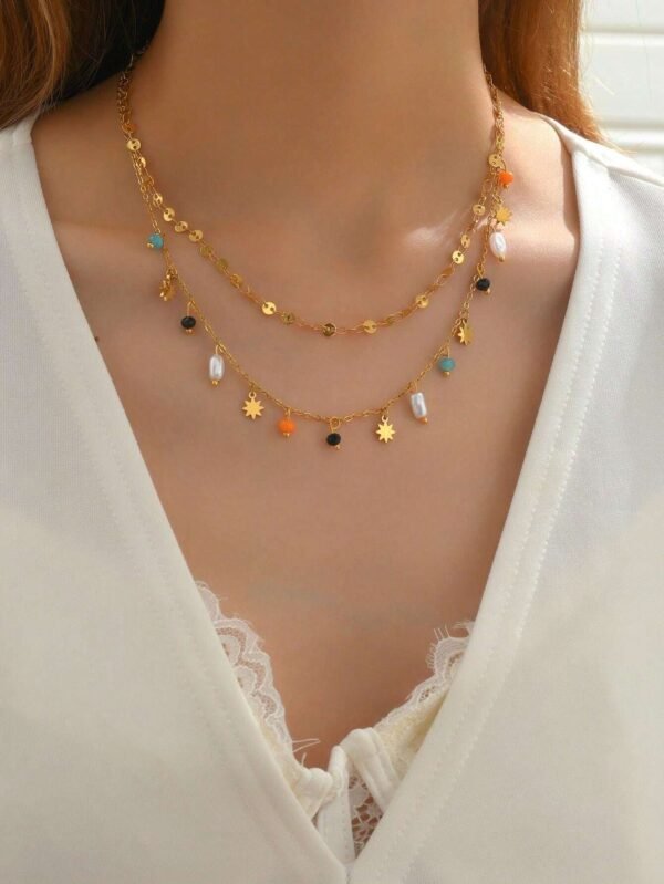 Collier étoilé colé double – Image 11