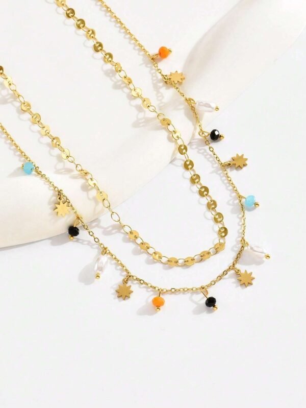 Collier étoilé colé double – Image 12