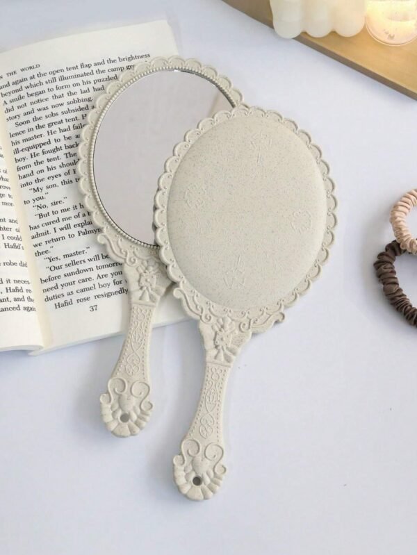 Miroir main rétro cœur déco – Image 3