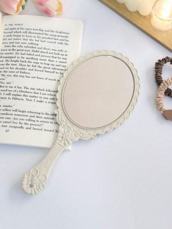 Miroir main rétro cœur déco – Image 4