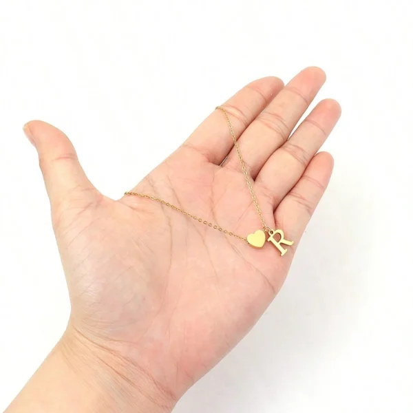 1 Collier Initiale Cœur – Image 3