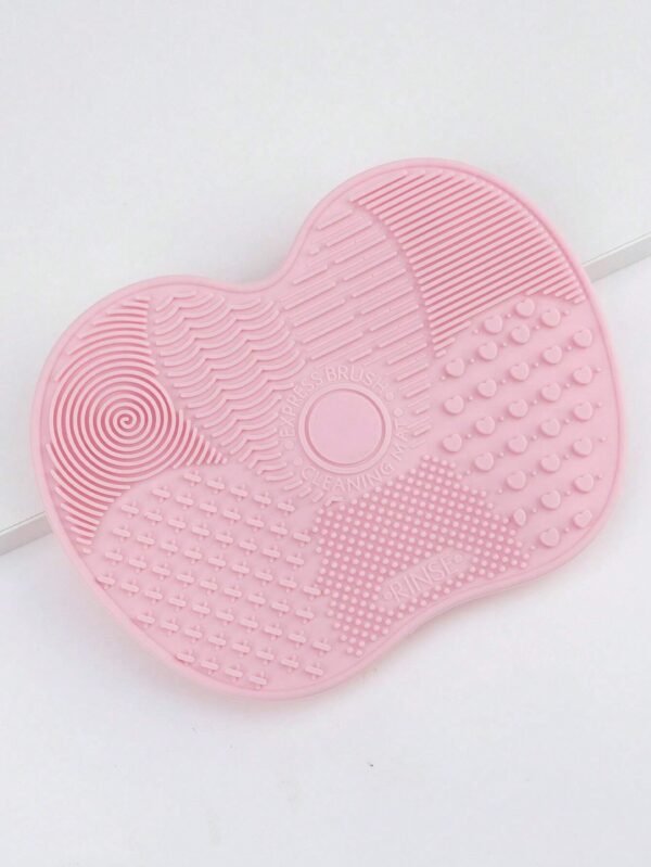 1 pcs brosse nettoyage pinceaux rose – Image 2
