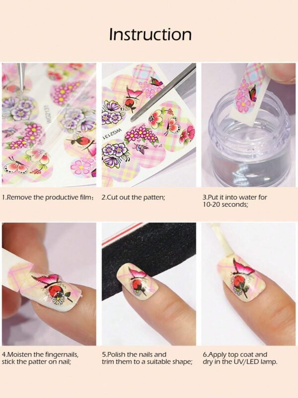 Autocollants ongles noirs – Image 5