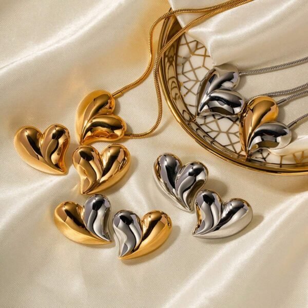 Boucles d'eilles Cœur – Image 5