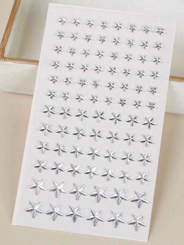 2 pcs strass étoiles visage – Image 3