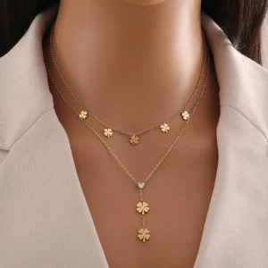 Collier double couche flal