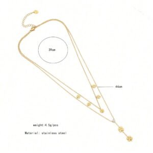 Collier double couche flal