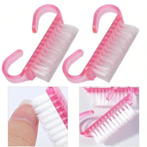 2 pcs pinceaux nettoyage ongles