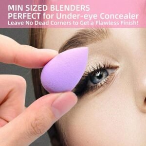 6 pcs mini éponges noir