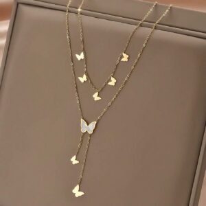 Collier Papillon Coquillage