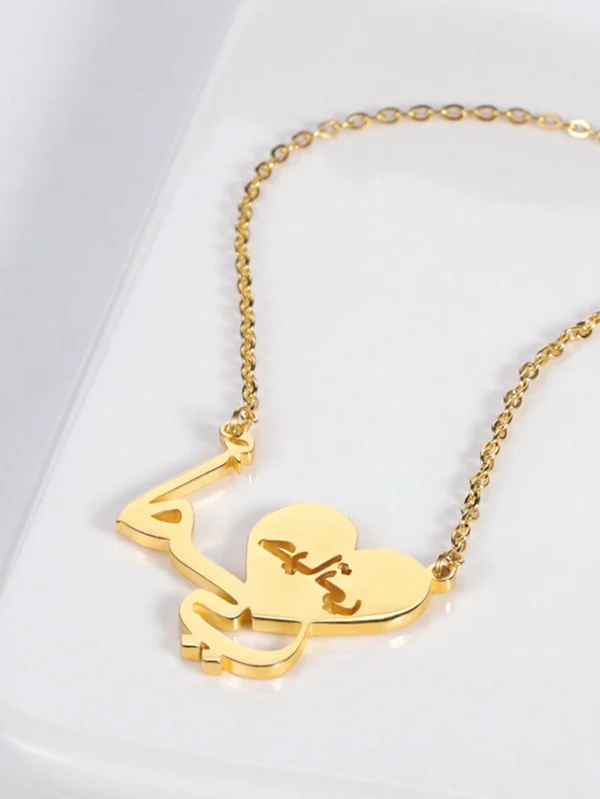 Collier Mama Arabe Cœur – Image 4