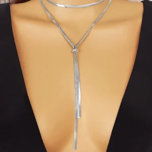 Collier Y Serpent Argent