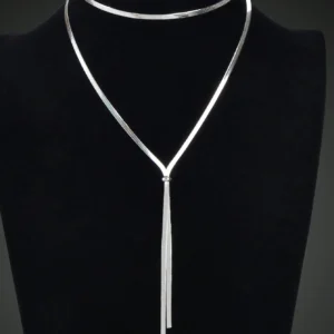 Collier Y Serpent Argent