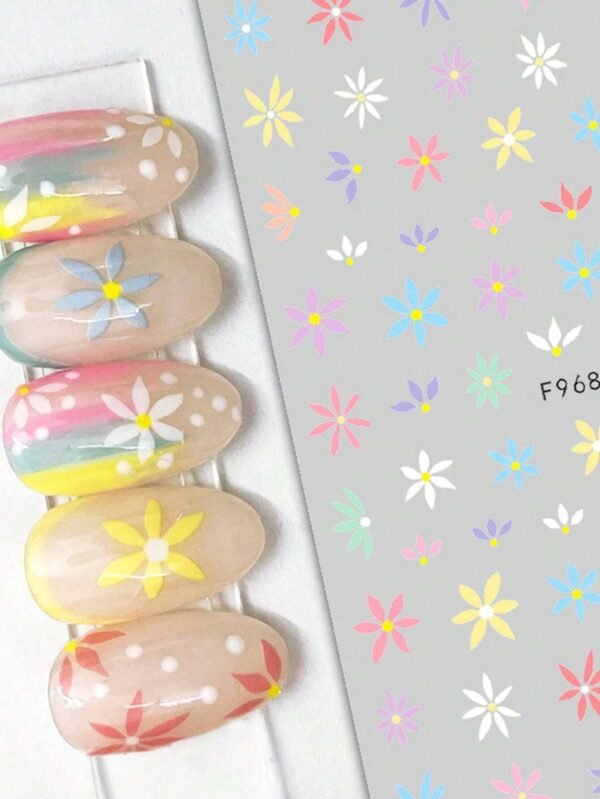 1 pc Autocollant fleurs ongles – Image 3