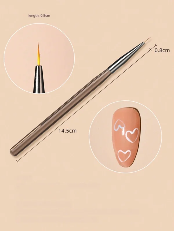 9 pcs pinceaux nail art jap – Image 3