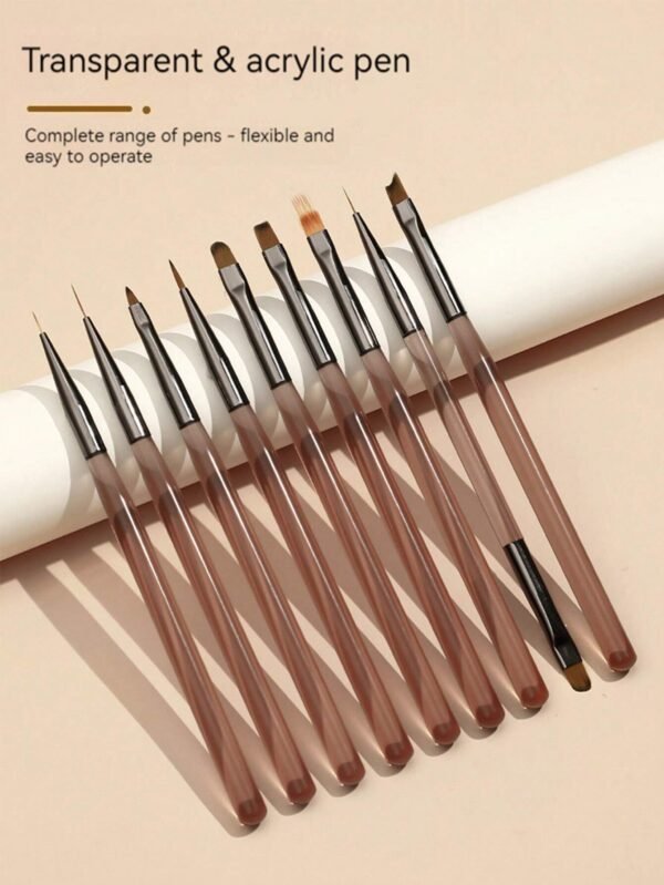 9 pcs pinceaux nail art jap
