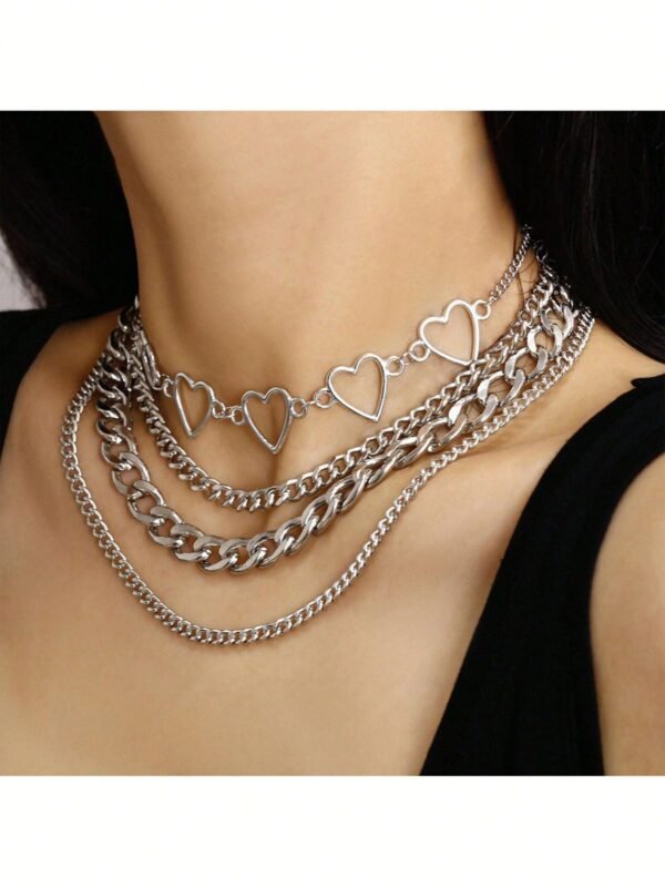 Collier Cœur Set Femme