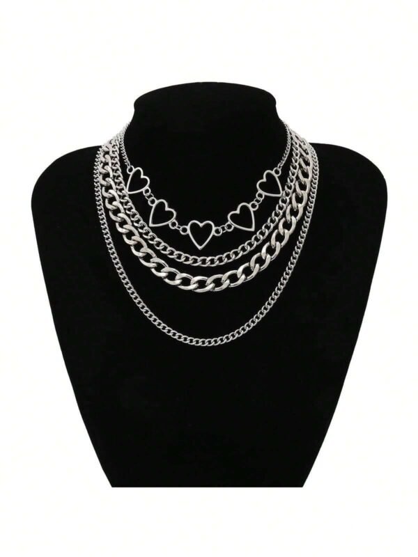 Collier Cœur Set Femme – Image 4