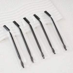 1 pcs brosse sourcils spirale + peigne