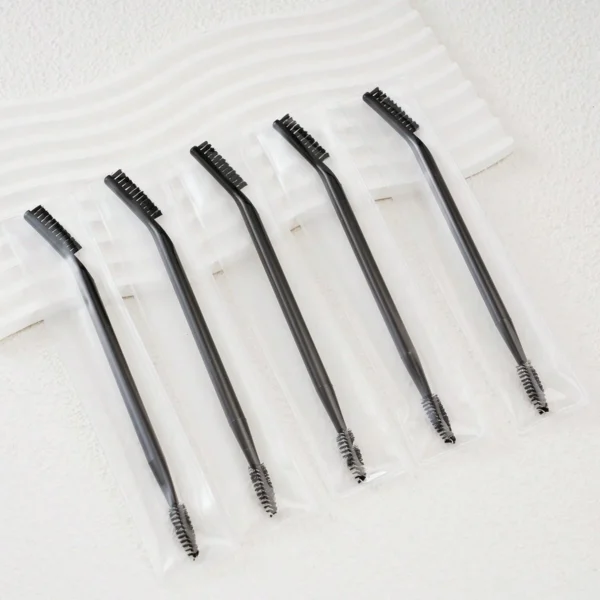 1 pcs brosse sourcils spirale + peigne