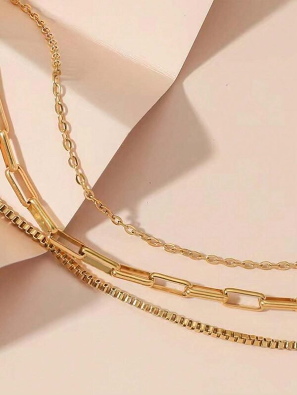 Collier chaîne boîte triple – Image 13