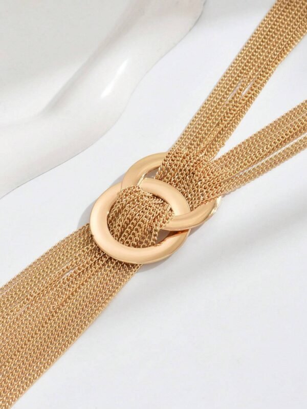 Collier Long Franges Mariage – Image 2