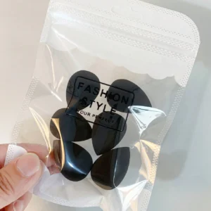6 pcs mini éponges noir