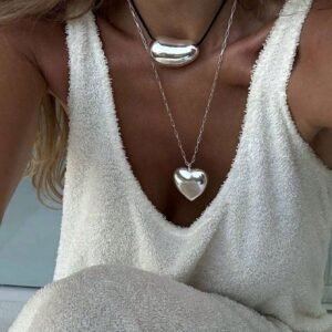 2 Colliers Cœur Double